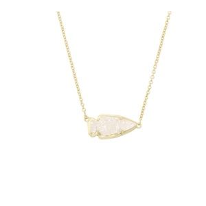 Kasey Pendant Necklace in Iridescent Drusy!