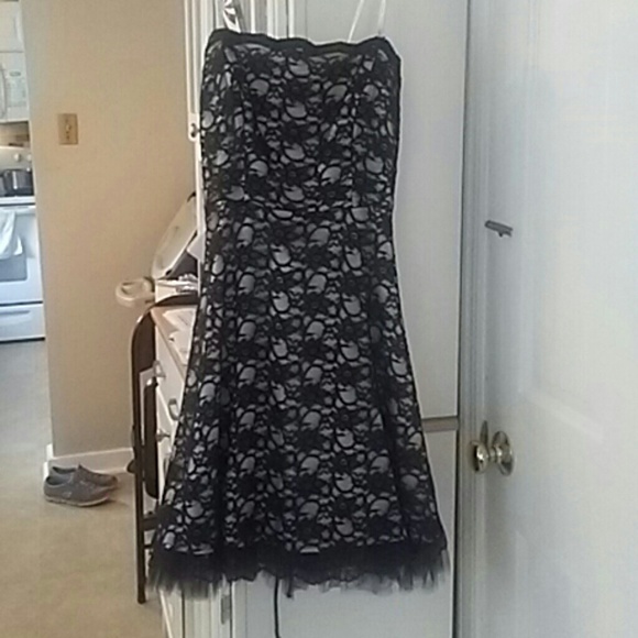 Black lace dress