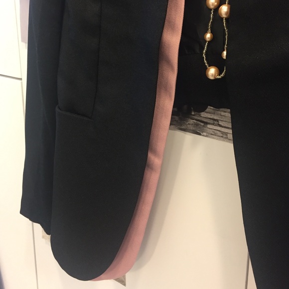 Maude jacket hi-low pink lining detail S - Picture 2 of 4