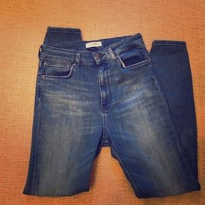 Zara Premium Denim High Waist Skinny Jeans