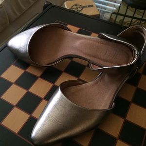 JJill D'Orsay Metallic Flats size 8