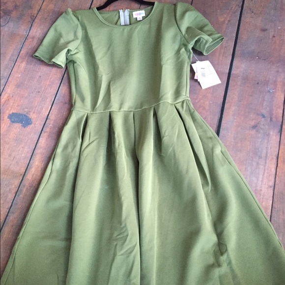 LuLaRoe Dresses & Skirts - 🍂🍁LuLaRoe Amelia size Medium Fall Green NWT