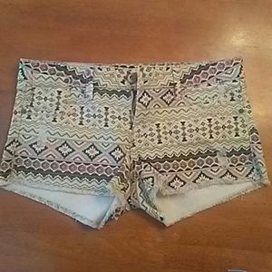 Tribal print shorts