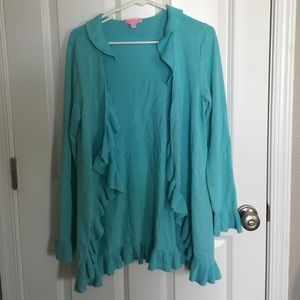 Lilly Pulitzer teal Cardigan