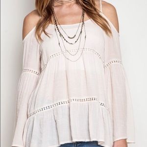 New with tags cold shoulder top