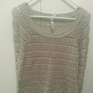 Cable knit sweater