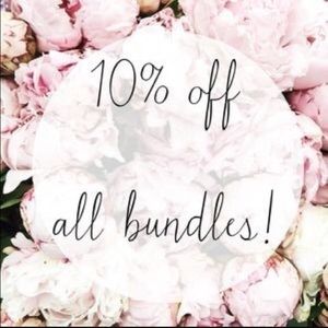Bundle any of my items and save 10% off!!