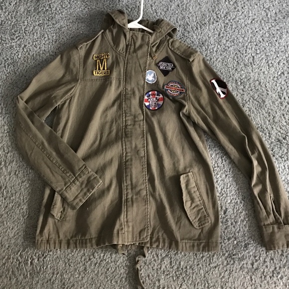 PACSUN green zipper jacket