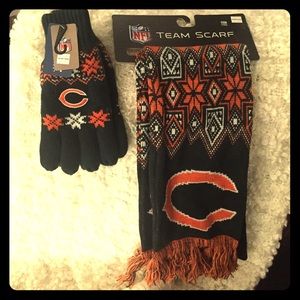 🏈Chicago Bears Scarf & Gloves!🏈