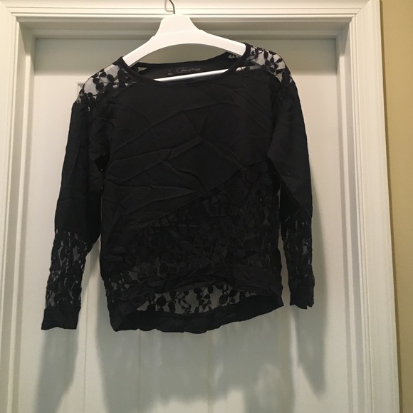 Black lace long sleeve