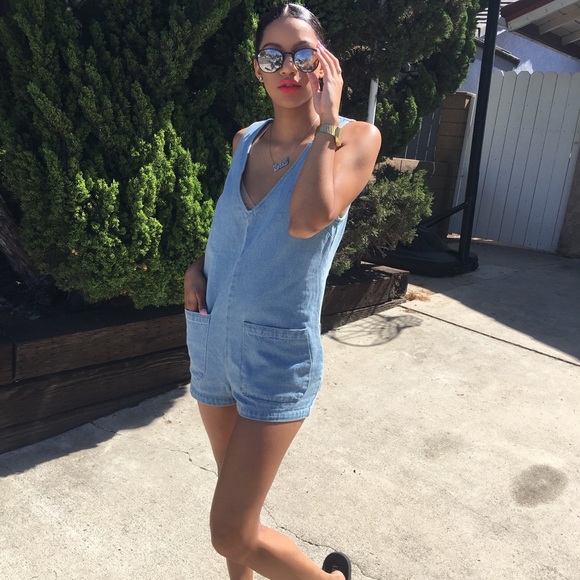 Denim romper - Picture 2 of 3