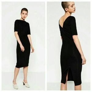 BRAND NEW Zara Black Sheath Dress