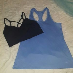 Nike Dri-Fit Tank and Bra bundle!