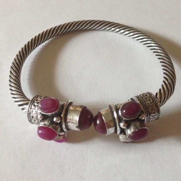 Garnet cuff