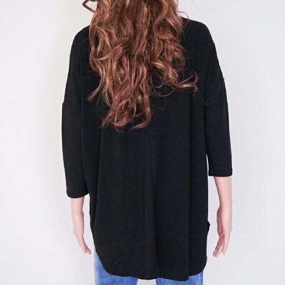 Black Knit Top - Picture 3 of 5