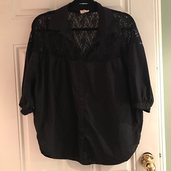 Pins & Needles • Black Canvas Shirt