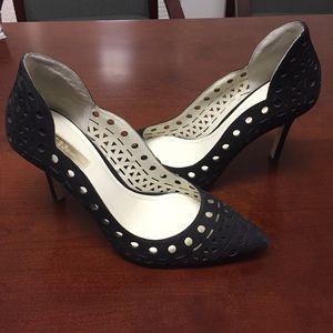 Black BCBGeneration heels w/ hi back and cutouts