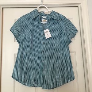 NWT Talbots petite button down shirt with seaming