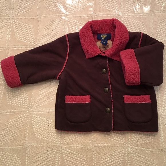 Osh Kosh Bgosh baby mid wgt faux shearling jacket