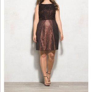 Adrianna Papell lace jacquard dress