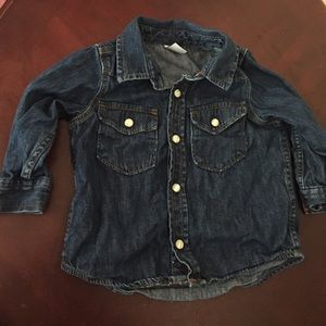 Baby Gap Denim button down 12-18m