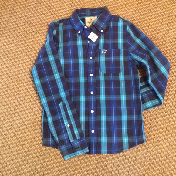 Men's Hollister Button up Sz Small NWT