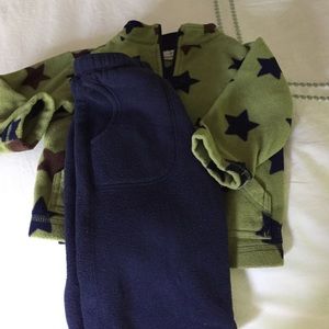 Hanna Anderson fleece w/ matching pants size 80