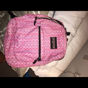 Jansport pink dot backpack
