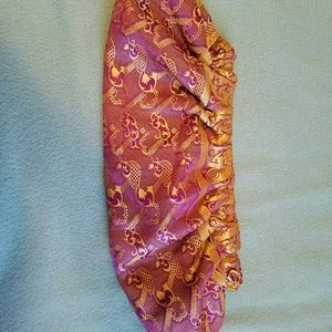 Handmade printed silk clutch