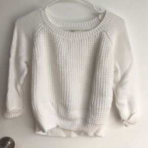 Forever 21 cropped white sweater