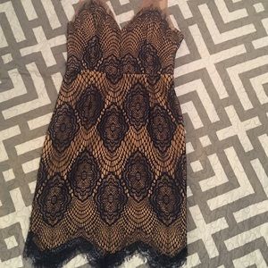 Beige and Blue Boutique Dress.