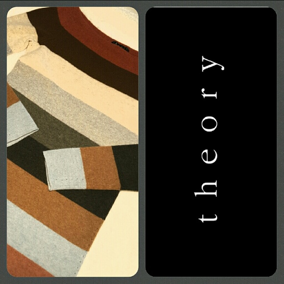 Theory Sweaters - Theory Women's Lambswool Stripes Pullover