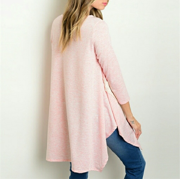 Pink Tunic with Lace Detail - Picture 2 of 5