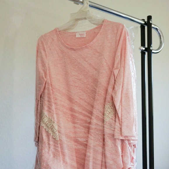 Pink Tunic with Lace Detail - Picture 3 of 5