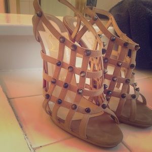 LOUBOUTIN Guinievre 120 studded suede slingback