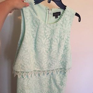 Top Shop pale green dress. Size 10.
