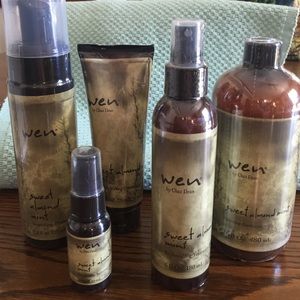 Complete wen hair care system in sweet almond mint