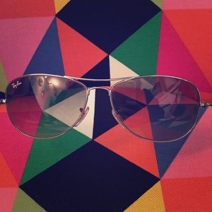 authentic "cockpit" ray bans in gunmetal