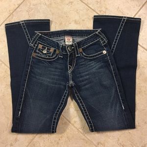 True Religion size 25 "joey big t" jeans