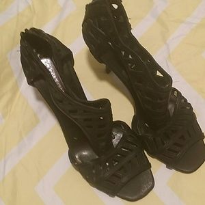 BcBg cage sandals gladiators heels NEW SIZE 9