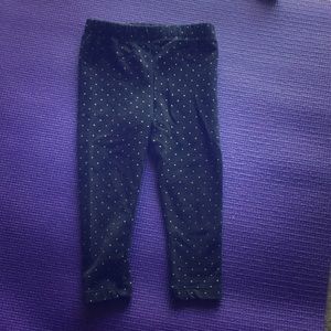 Cozy polka dot leggings