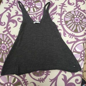 American Eagle gray knit tank top