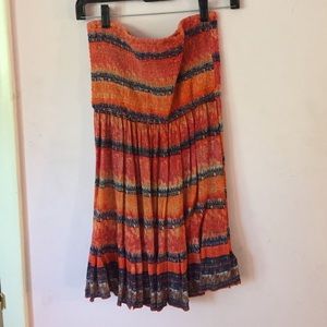 Strapless summer dress