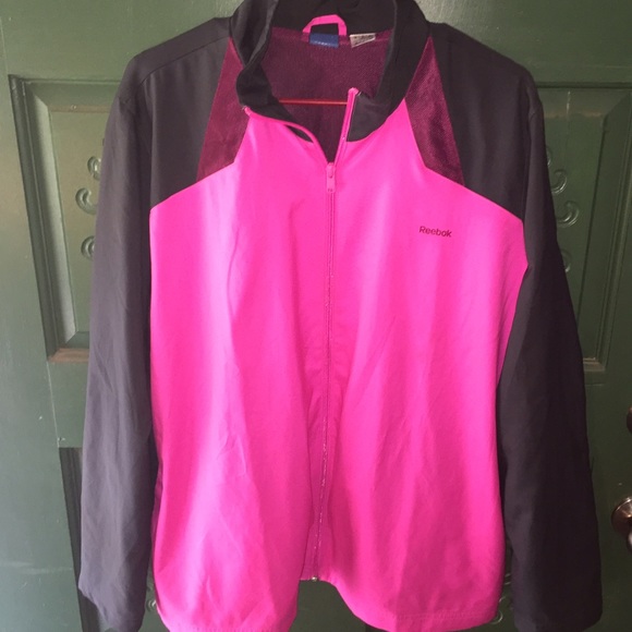 Hot pink and black Reebok jacket