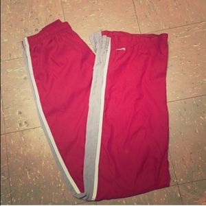 Red Nike sweatpants Sz S!