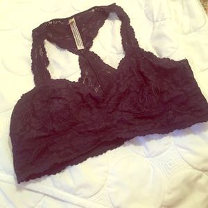 Free People Navy racerback bralette