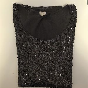 XS J.Crew sequin tee