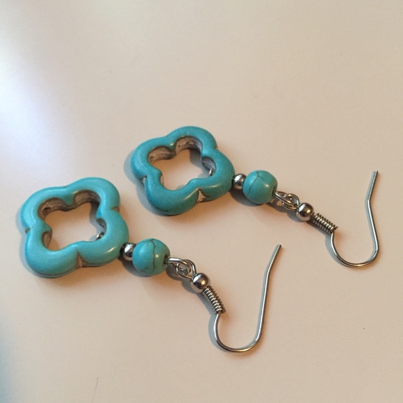NEW!💎💙💎TURQUOISE COLOR MOROCCAN STYLE EARRINGS! - Picture 5 of 8