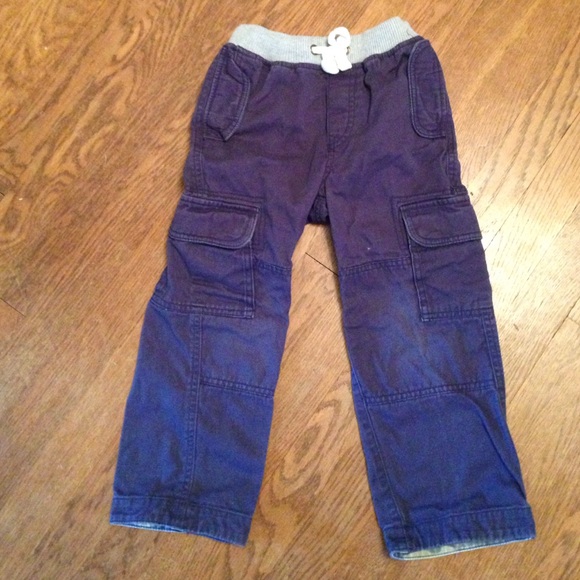 Mini Boden Navy Blue Cargo Pants Boys 5y