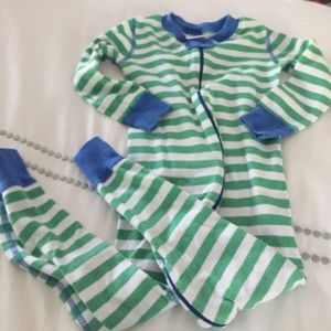 Hanna Anderson zip up pajamas